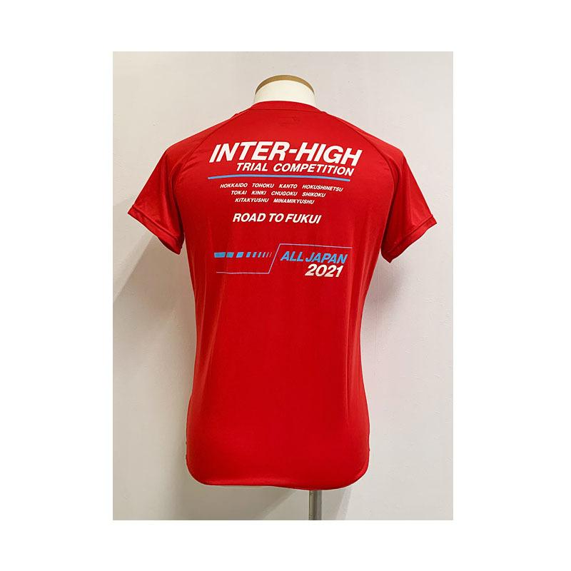 ニシスポーツ 半袖Tシャツ メンズ レディース 2021記念スリムシルエットTシャツ 06/レッド インターハイ トライアルコンペティション 陸上 スポーツウェア NISHI｜ebisuya-sp｜03