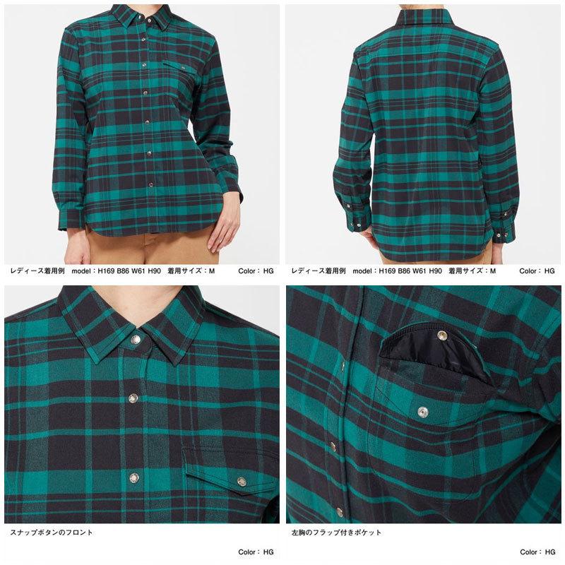 ノースフェイス 秋冬 チェック シャツ Nrw631 レディース ロングスリーブストレッチフランネルシャツ fwwear Nrw631 エビスヤスポーツ 通販 Yahoo ショッピング