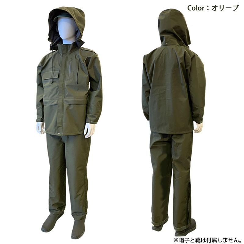 プロモンテ レインウェア ゴアテックス ODレインスーツ メンズ SR600M GORE-TEX 防水 透湿 上下セット 自衛隊 PuroMonte　｜ebisuya-sp｜02