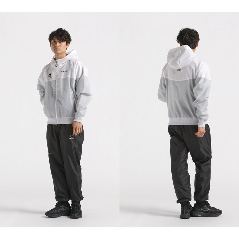 MOVESPORT デサント 裏メッシュ バイカラー ウィンドブレーカー MOVESPORT デサント 裏メッシュ バイカラー ウィンドブレーカー