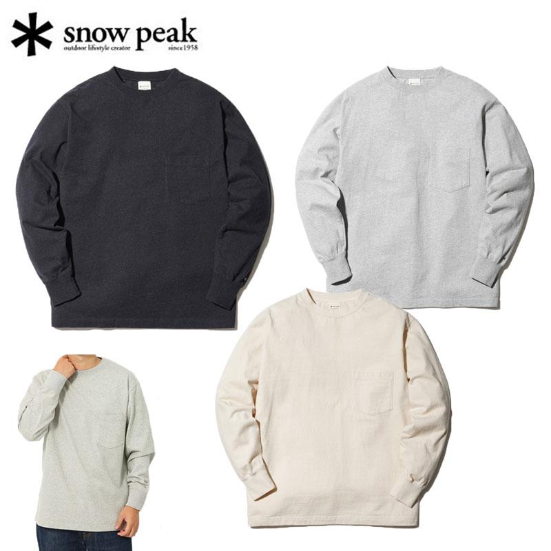 スノーピーク リサイクルコットンヘビーL/S Tシャツ メンズ レディース 