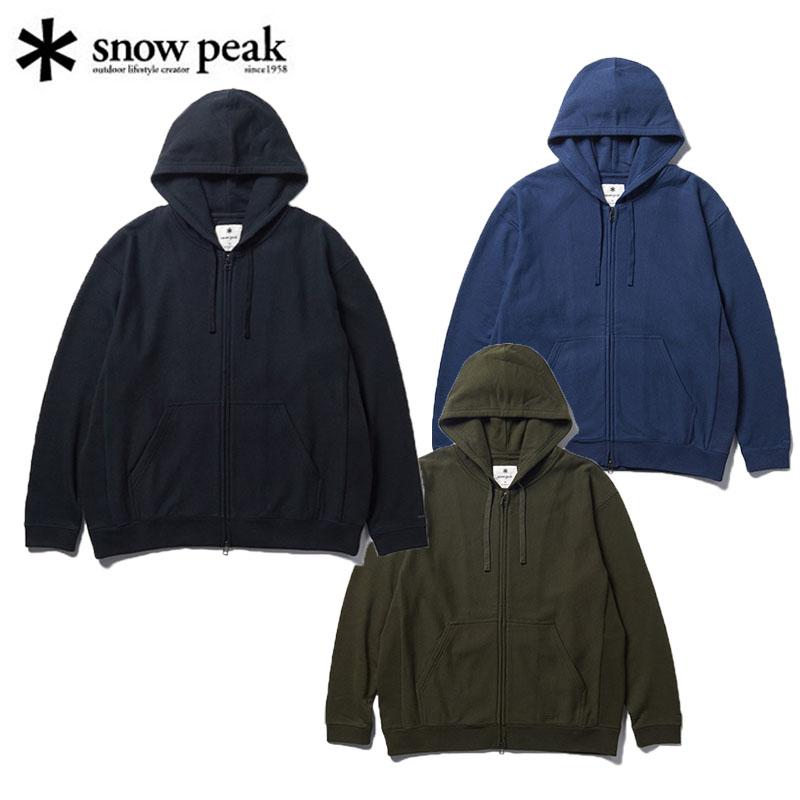 スノーピーク タキビSweatshirtジップアップフーディ メンズ 