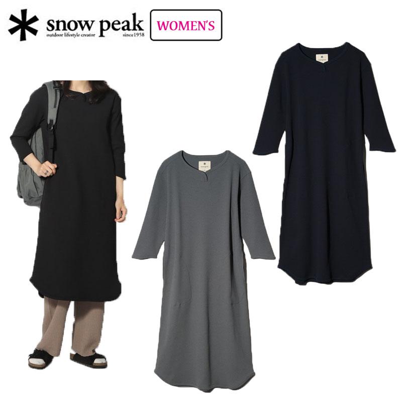 snow peak（スノーピーク） ドライワッフルドレス レディース 7分袖