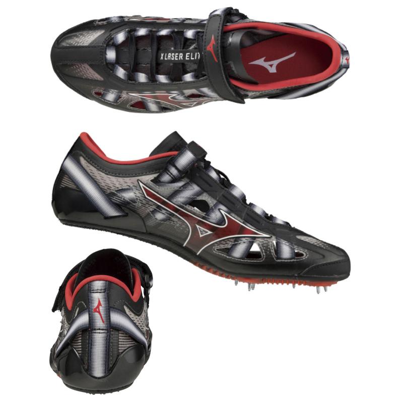 ミズノ 陸上スパイク メンズ エックスレーザー エリート U1ga2101 50 ブラック レッド グレー 短距離 ハードル ユニセックス U1ga エビスヤスポーツ 通販 Yahoo ショッピング