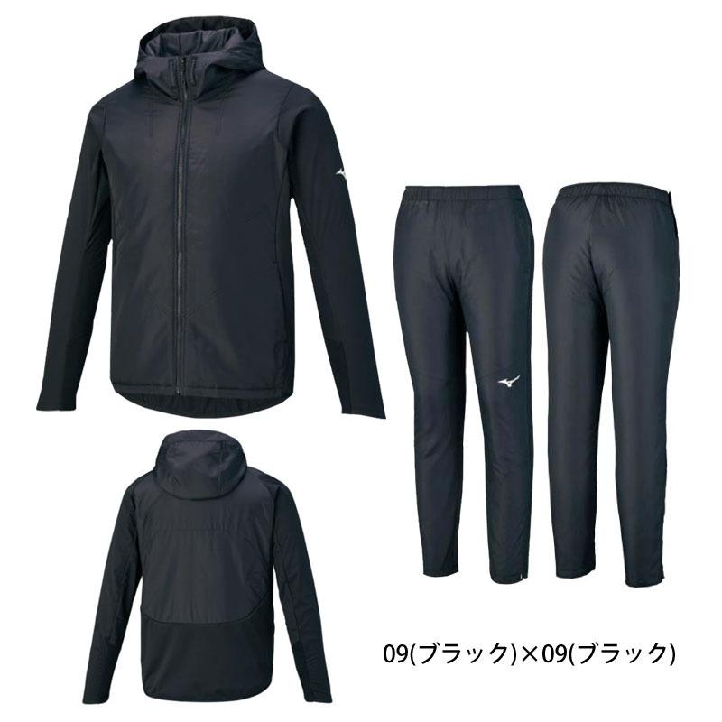 ミズノ ウィンドブレーカー 上下セット メンズ レディース クイックフリーブレスサーモウォーマージャケット・パンツ U2ME1505 U2MF1505 2021秋冬 陸上 mizuno 5cm ブレスサーモ 65％ L/72cm
