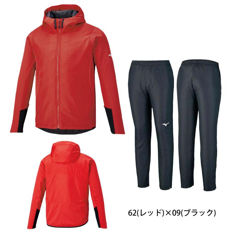 ミズノ ウィンドブレーカー 上下セット メンズ レディース クイックフリーブレスサーモウォーマージャケット・パンツ U2ME1505 U2MF1505 2021秋冬 陸上 mizuno 5cm ブレスサーモ 65％ L/72cm