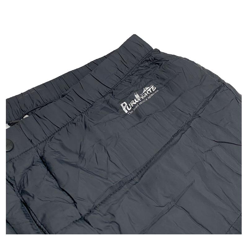 プロモンテ ダウンパンツ ダウンパンツ70 WD030 ブラック(BK) スリムフィット 軽量 ホワイトダックダウン キャンプ アウトドア PUROMONTE_1
