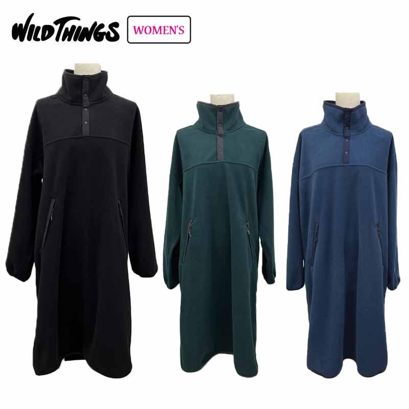 WILD THINGS（ワイルドシングス） グリッドフリースワンピース