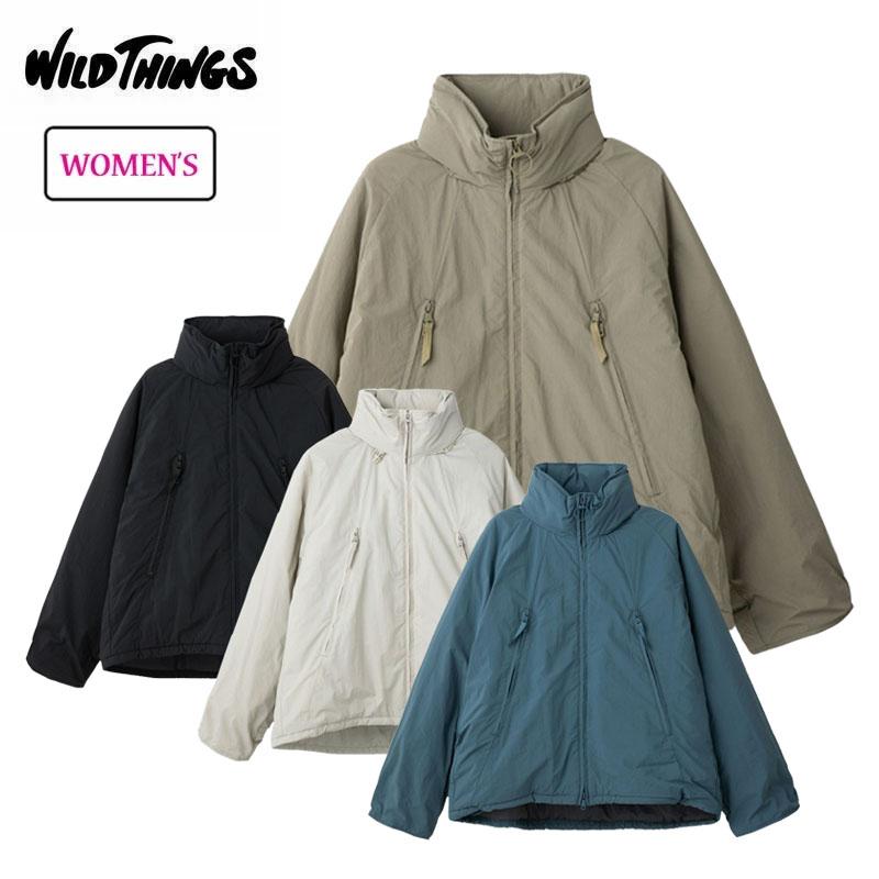ワイルドシングス WILD THINGS ウィメンズ ハッピージャケット WTL25102SK 中綿 スタンドカラー アウター フード付き レディース WILD THINGS（ワイルドシングス） ウィメンズ ハッピージャケット