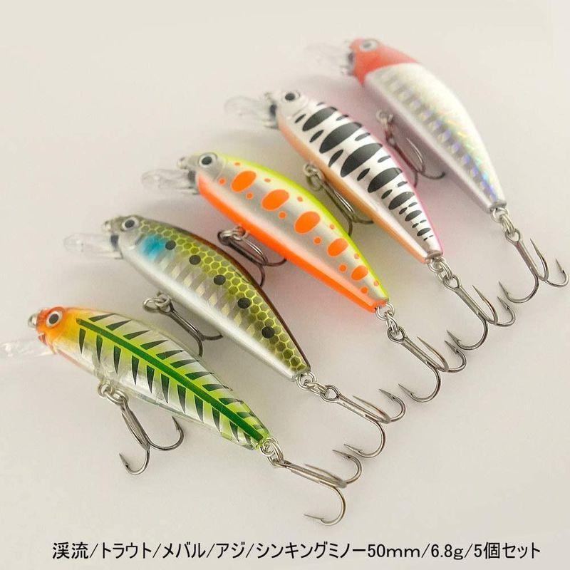 シンキングミノー50mm 5本セット シンキングミノー50mm 5本セット