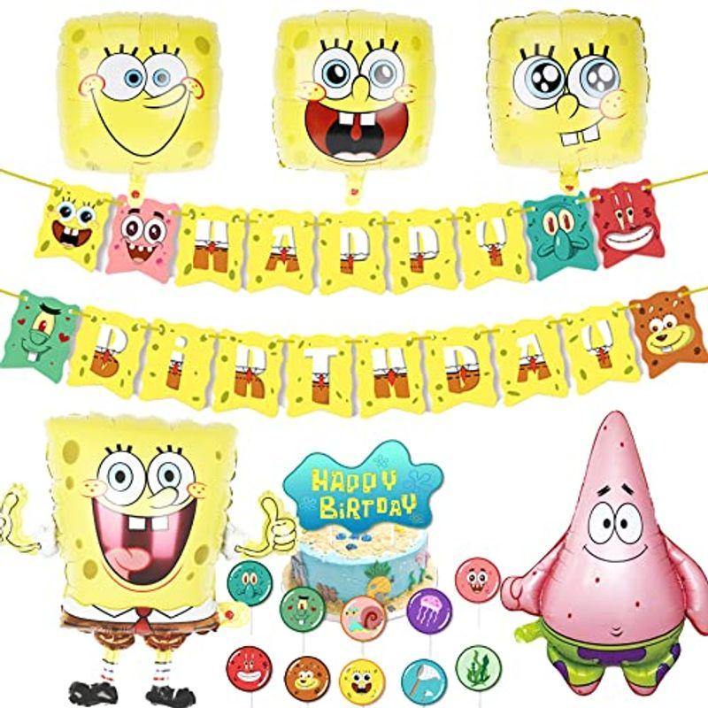Chilfamy スポンジ 誕生日 飾り付け スポンジボブ パーティー 飾り アニメ キャラクター ケーキトッパー バルーン アルミバルーン 恵比寿屋ヤフーショップ 通販 Yahoo ショッピング