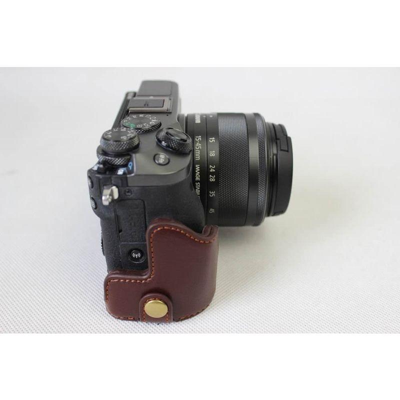 5周年記念イベントがKoowl 対応 Canon バッグ カメラ キヤノン M6 PEN EOS 本革、Koowl手作りトップクラスの牛革カメラ カメラ ケース カメラアクセサリー SANWA SUPPLY デジタルカメラケース ホワイト DG-BGM2W