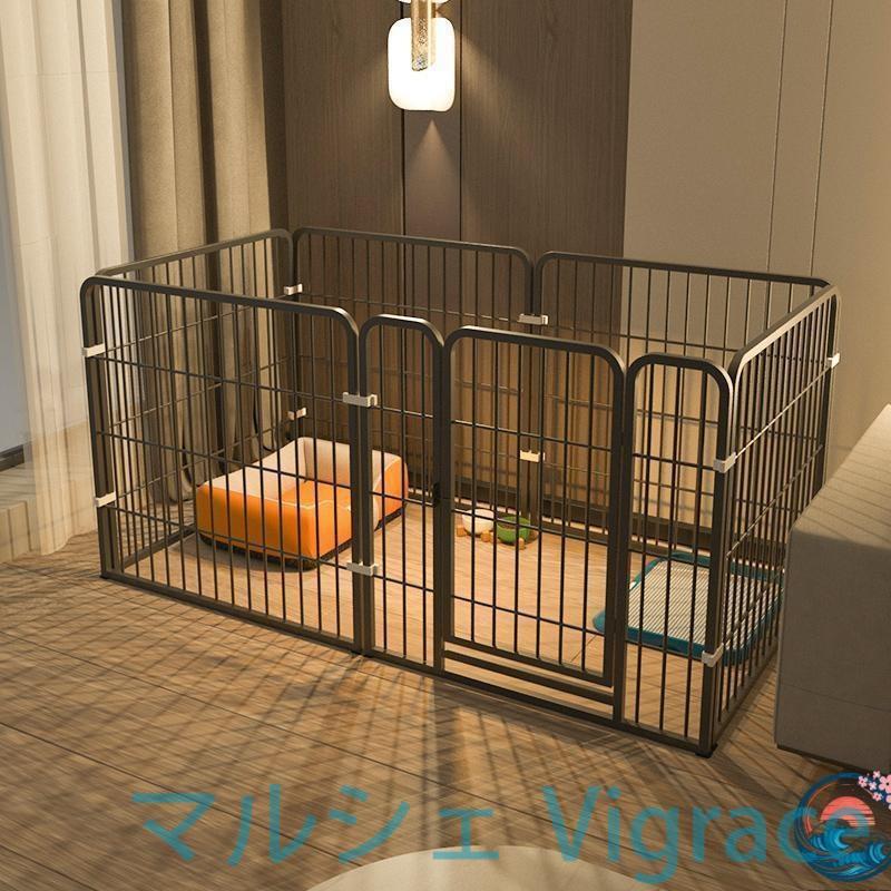 組立簡単ペットフェンス小型中型大型犬 屋内外キャンプ庭対応70cm x 80cm ペットサークル ペットフェンス 大型犬用 中型犬用 複数連結可能