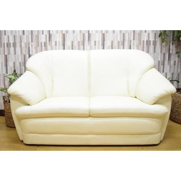 2人掛けハイバックソファー ﾎﾜｲﾄ