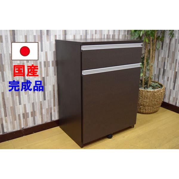 国産 完成品 ダストボックス キッチン収納 2分別 2分別ごみ箱 ゴミ箱 おしゃれ 45ｌ ゴミ箱45ｌ 収納 64cm幅 ブラウン キッチンカウンター キャスター付き ビルドアイ 通販 Yahoo ショッピング