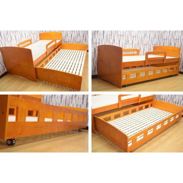 親子ベッド スライド式 2段ベッド ベッド シングルベッド すのこベッド