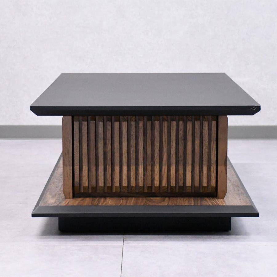 モダン　センターテーブル　　幅100ｃｍ　完成品 引出し付きローテーブル センターテーブル ローテーブル 収納 幅100 引き出し付き 長方形