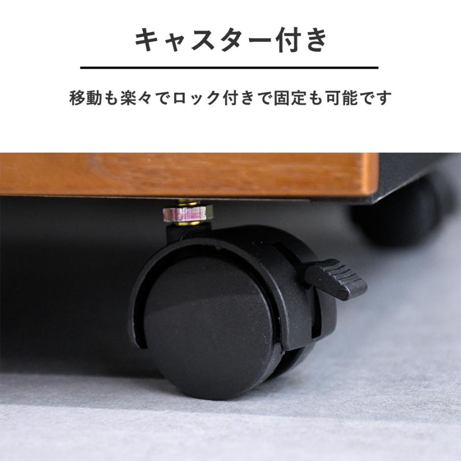 ワゴン デスクワゴン キャスター付き 木製 スリム 学習机 シンプル