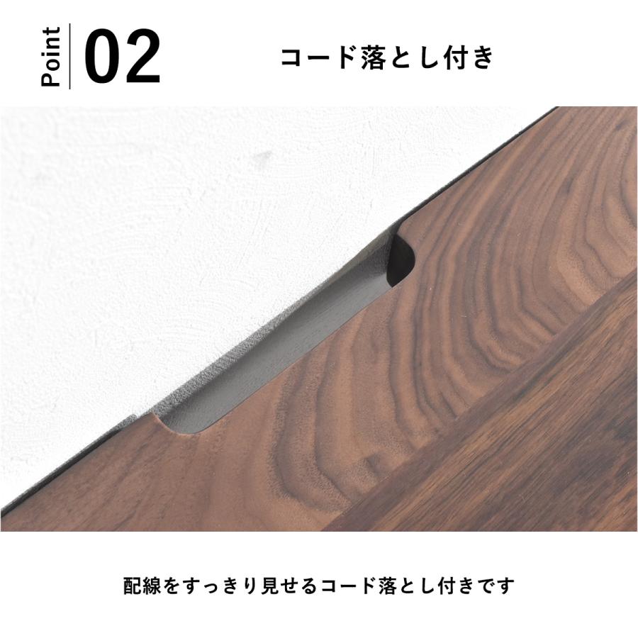 デスク パソコンデスク ゲーミングデスク 天然木 無垢 ワークデスク