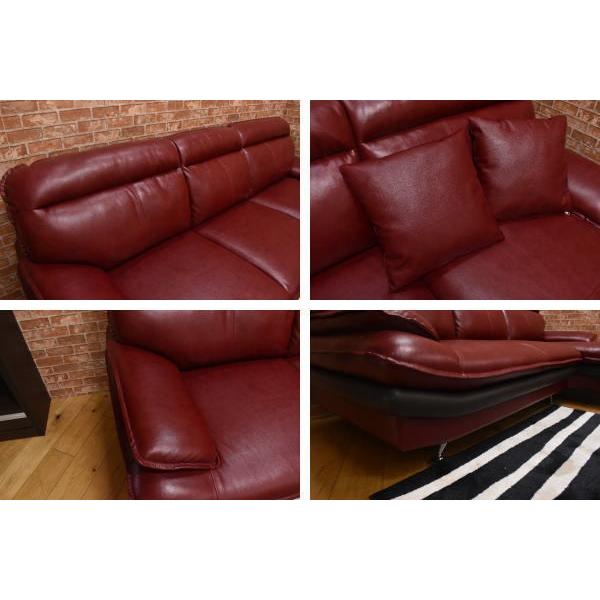 カウチソファー 本革 3Pソファ 3人掛け カウチソファ L字 コーナー