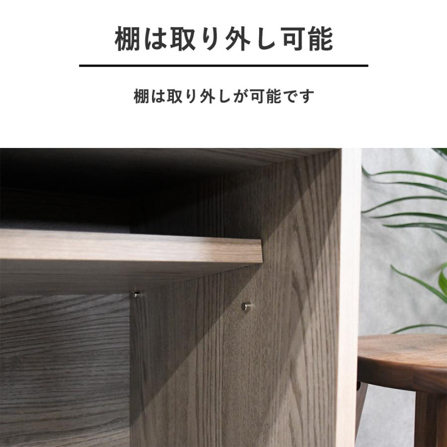 キッチンカウンター 160cm 北欧 おしゃれ キッチン収納 国産 完成品 食器棚 幅160 レンジボード ロータイプ レンジ台 モダン 日本製 大川家具 キッチンボード | ブランド登録なし | 04