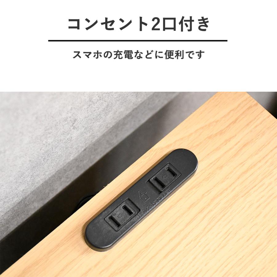 ナイトテーブル シンプル 完成品 ゴミ箱付き シンプル 木製 コンセント付き サイドテーブル おしゃれ 収納棚 コンパクト ミニテーブル ゴミ箱 スリム | ブランド登録なし | 05