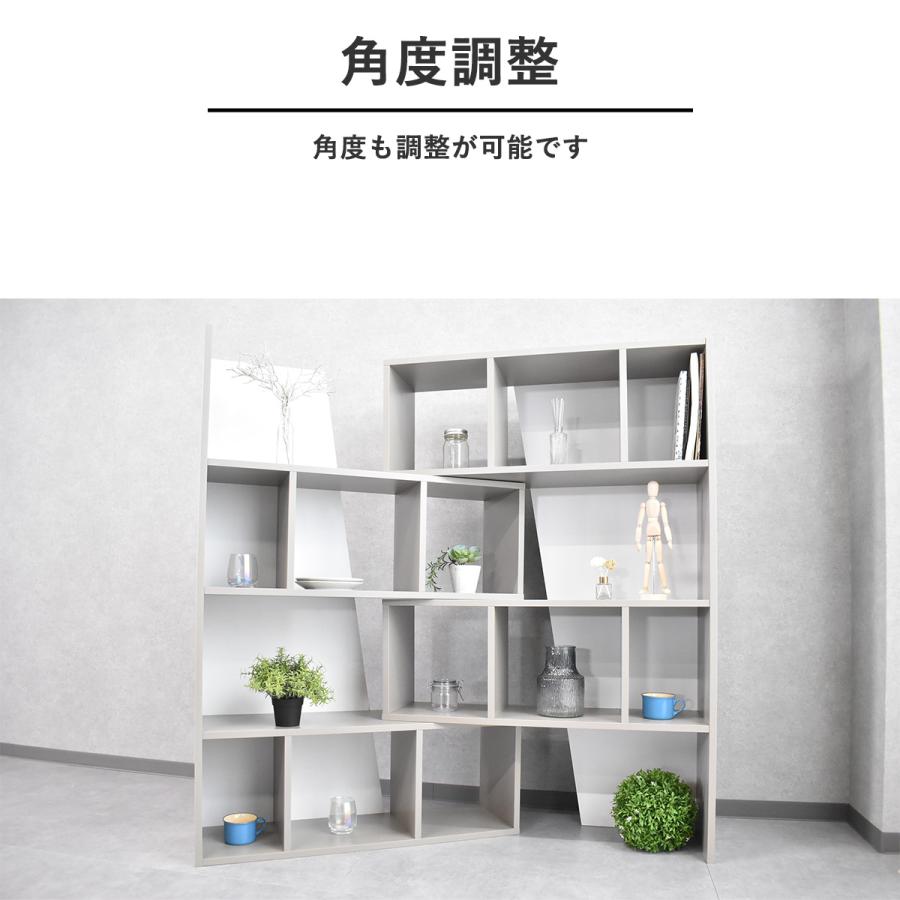 本棚 スライドオープンラック シェルフ スライド式 オープンラック 64cm幅 完成品 4段 ラック 伸長式