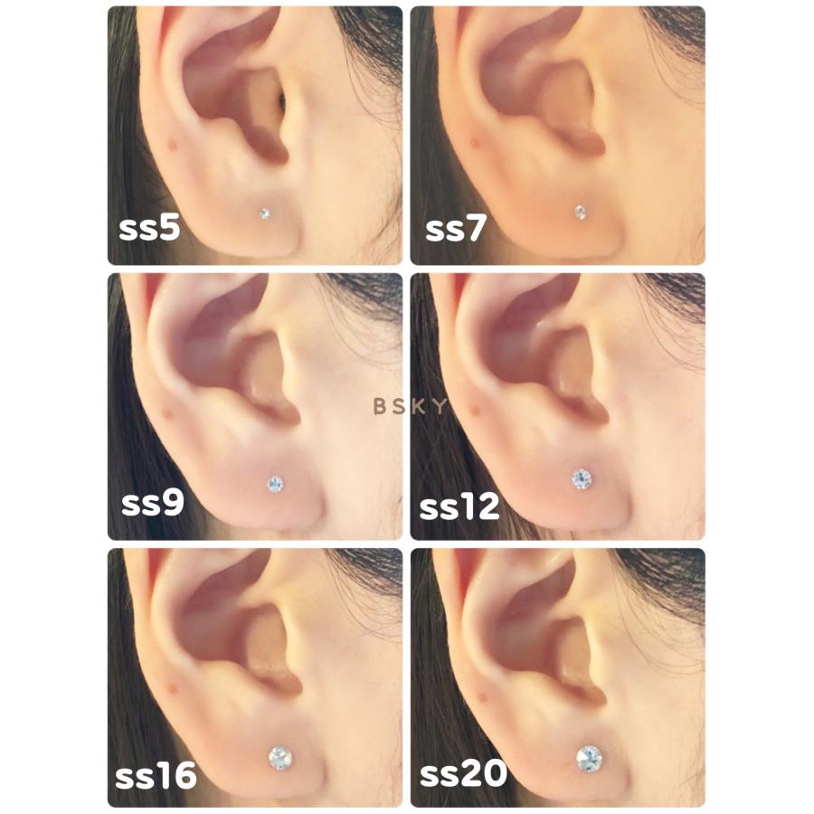 耳つぼジュエリー チタン粒 ブラックダイヤモンド サイズ M 選べる2サイズ 耳ツボ図付で安心 正規スワロフスキー付 ダイエット ピアスシール 送料無料 Blc 10 9 12 Bskyヤフー店 通販 Yahoo ショッピング