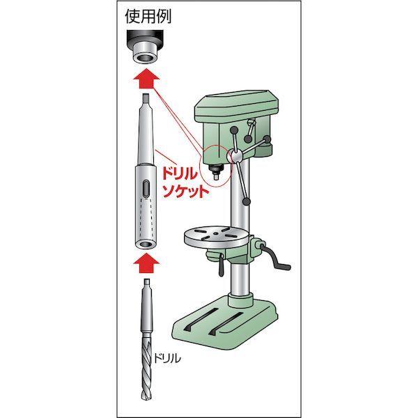 TRUSCO(トラスコ) ドリルソケット焼入研磨品 ロング MT1XMT3 首下150mm TDCL-13-150 khxv5rg あすつく対応 「直送」 トラスコ中山（TRUSCO） TRUSCO