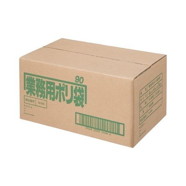 2147345084628 日本サニパック ポリゴミ袋 N−94 白半透明 90L 10枚 30組 N−94−30