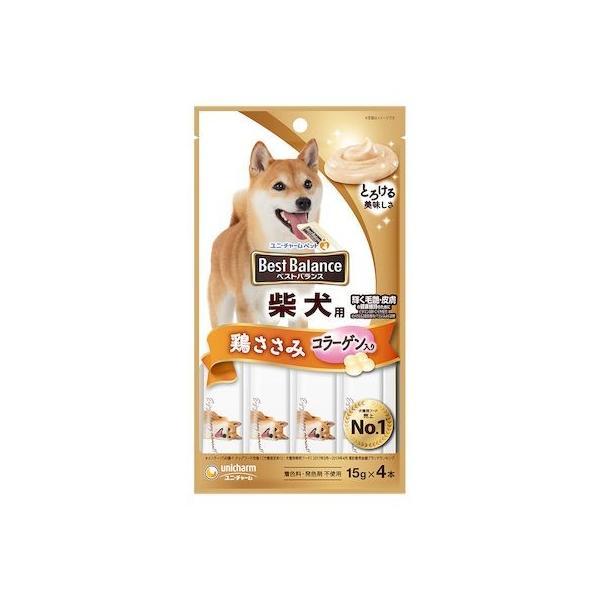 ユニ・チャーム 4520699601983 ベストバランスおやつ 柴犬用 ささみ入り 15g 4入 | 
