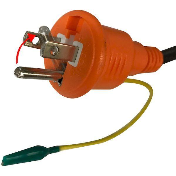 あすつく対応 「直送」 ＴＲＵＳＣＯ RTLE-510EP ＬＥＤ投光器　ＤＥＬＫＵＲＯ　５０Ｗ　１０ｍ　アース付　２芯３芯両用タイプ RTLE510_1