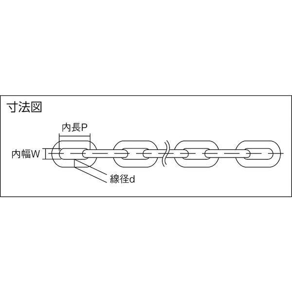 あすつく対応 「直送」 ニッサチェイン SW1025HG ＳＵＳ３１６　ヘビーリンクチェイン　３０Ｍ_1