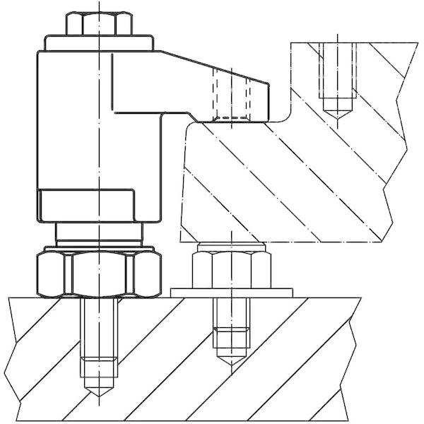 あすつく対応 「直送」 ＨＡＬＤＥＲ 23310.0083 スイング・クランプ 可動式 23310-0083 作業工具 機械部品 産業機械_2