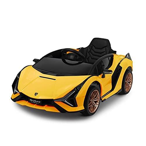 VUVUINC 電動乗用カー 乗用ラジコン Lamborghini Sian ランボ