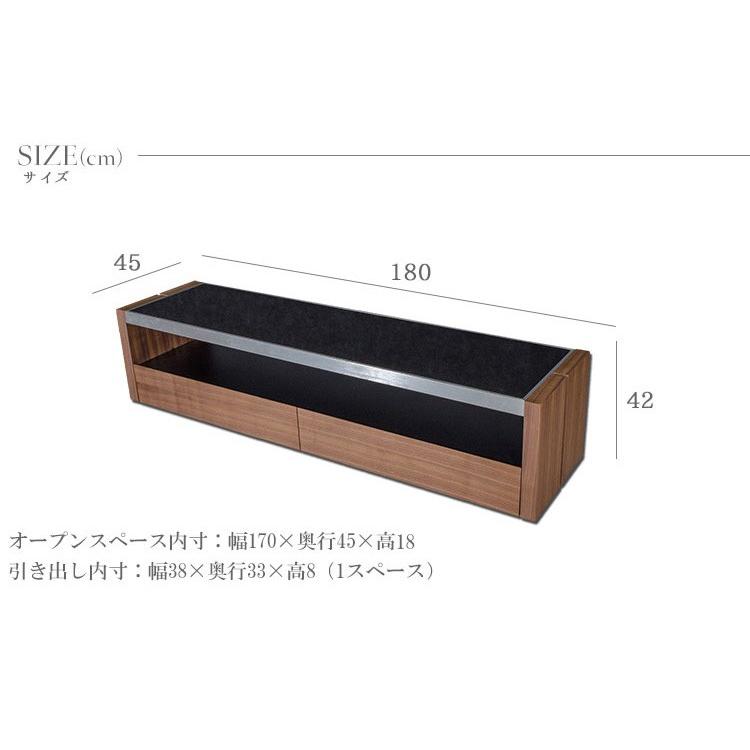 テレビ台 テレビボード おしゃれ 北欧 180cm 収納 ガラス 木製 モダン
