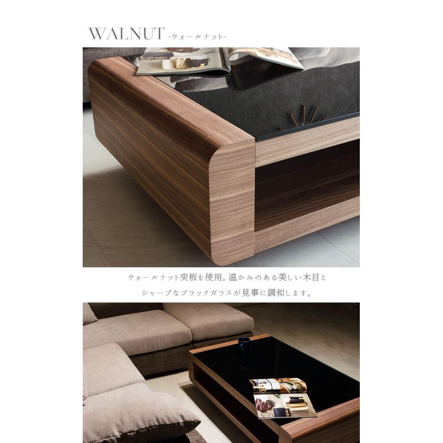 センターテーブル リビングテーブル 大きい おしゃれ ガラス 北欧 木製