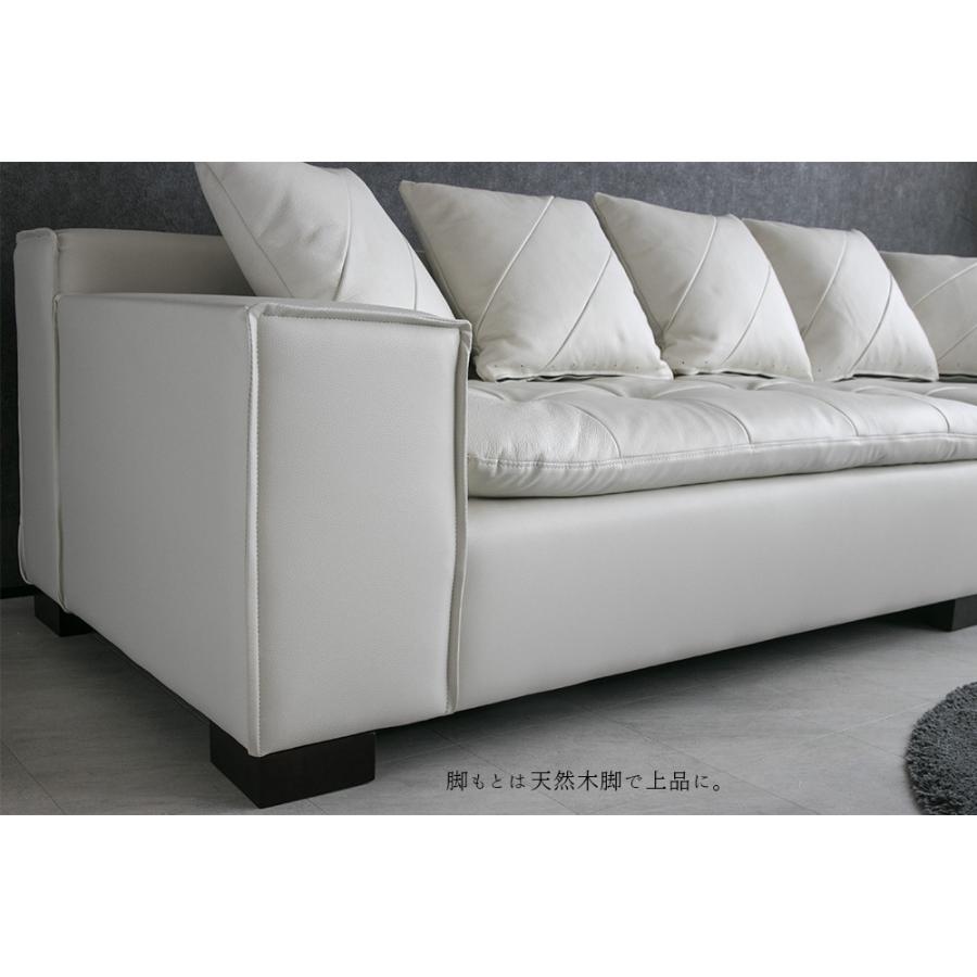 カウチソファ ソファ 3人掛け 4人掛け 本革 レザー コーナーソファ