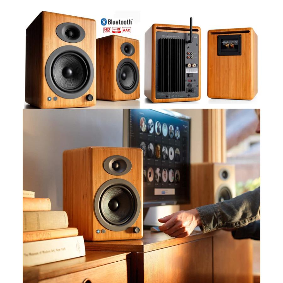 Audioengine A5+ Bluetooth パワードスピーカー バンブー Audioengine オーディオエンジン A5+ Wireless Bluetooth 5.0