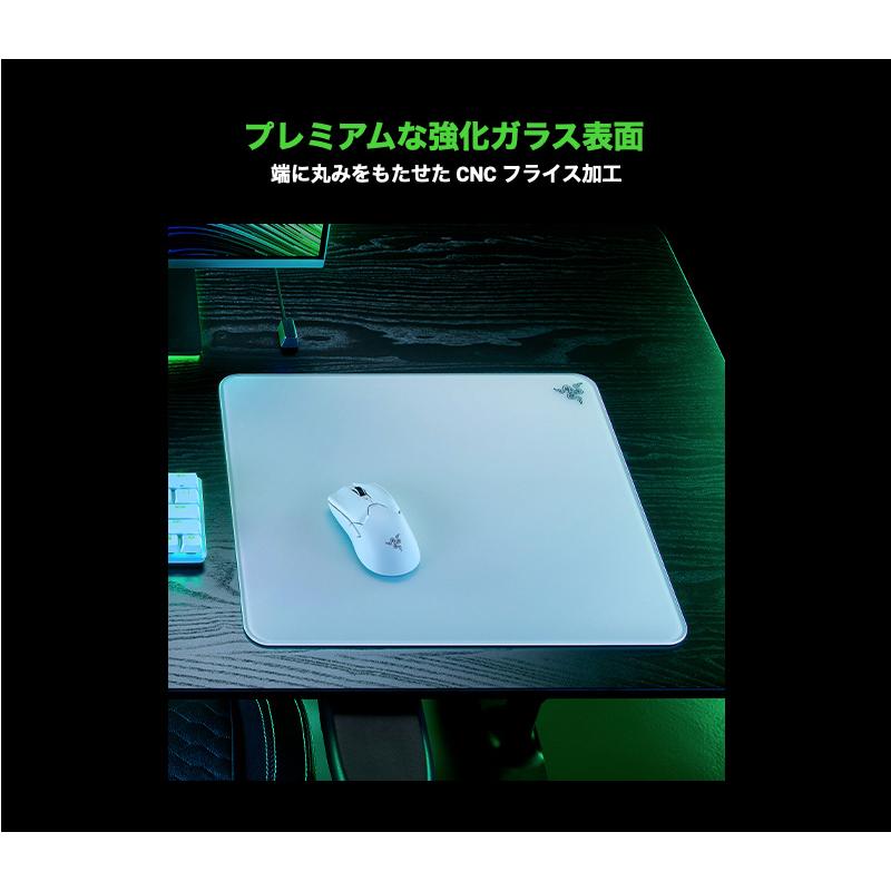 Razer ゲーミングマウスパッド RZ02-04890200-R3M1 Razer（レイザー） レーザー Atlas 強化ガラス製 ゲーミングマウス
