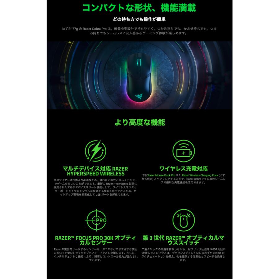 Razer（レイザー） Razer Cobra Pro RZ01-04660100-R3A1 有線