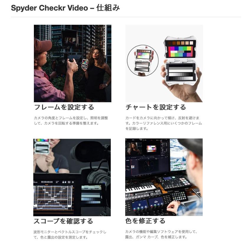 Datacolor データカラー Spyder Checkr Video モニターキャリブレー
