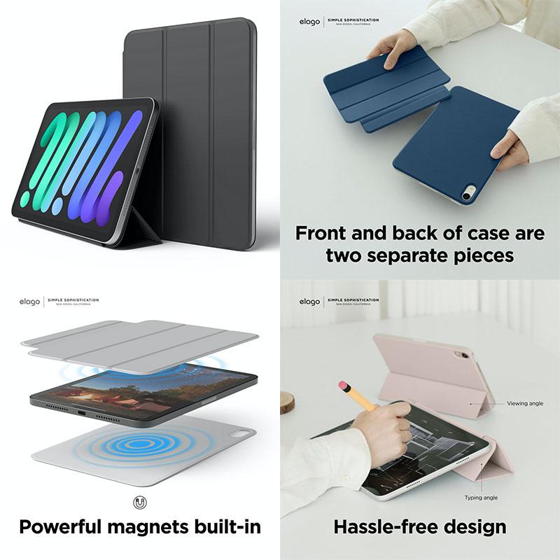 elago iPad mini A17 Pro 第7世代 / 第6世代 MAGNET FOLIO 手帳型