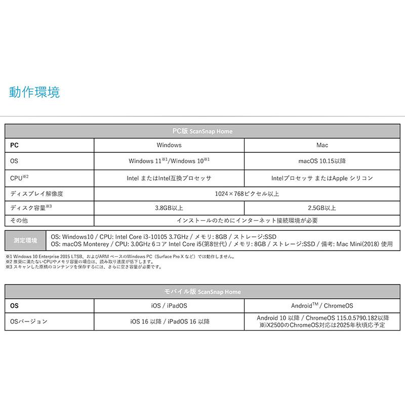 ScanSnap iX2500 PFU リコー スキャンスナップ ドキュメントスキャナー ホワイト RICOH ピーエフユー FI-IX2500Wの画像
