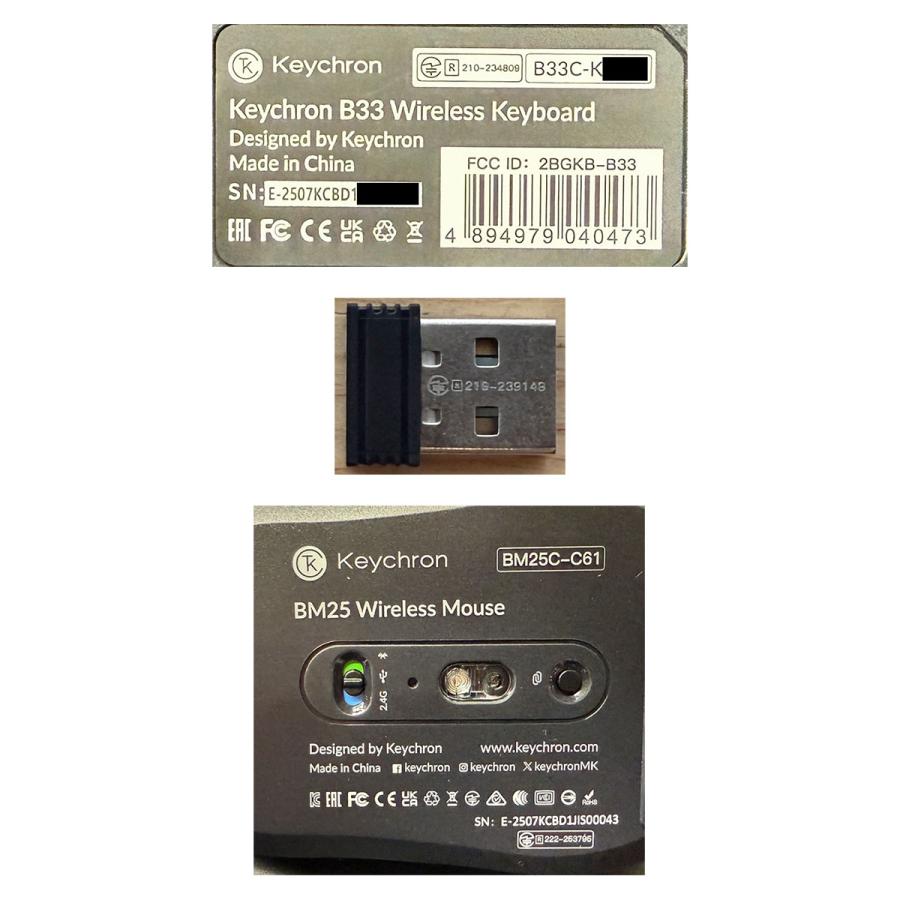 Keychron（キークロン） Keychron B33キーボード JIS配列 & BM25マウス