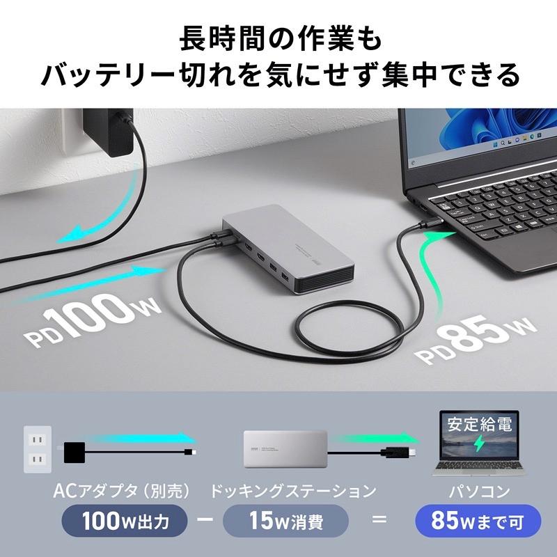 SANWA SUPPLY（サンワサプライ） SANWA USB Type-C ドッキング