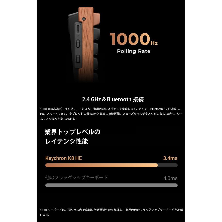 Keychron（キークロン） Keychron K8 HE スペシャルエディション 英語