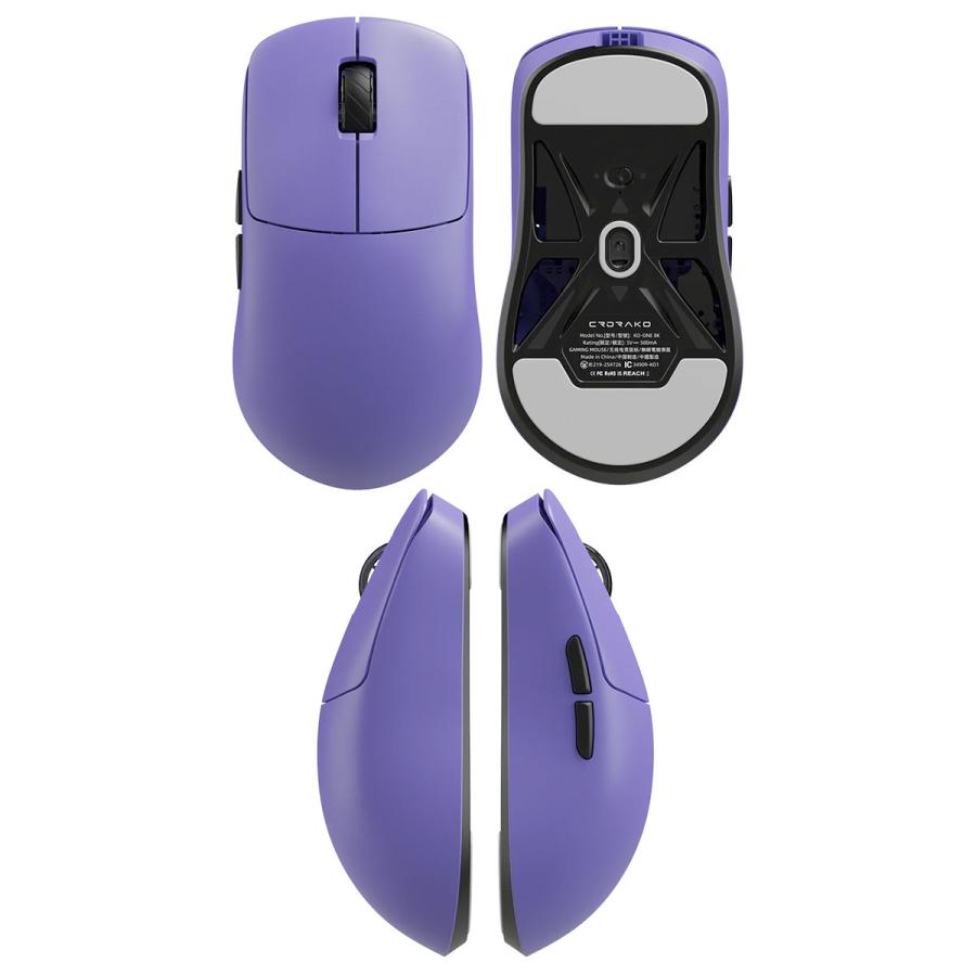 マウス・トラックボール CRDRAKO KO-ONE 8K purple CRDRAKO KO-ONE ゲーミングマウス Purple デュアル8000Hz : キット