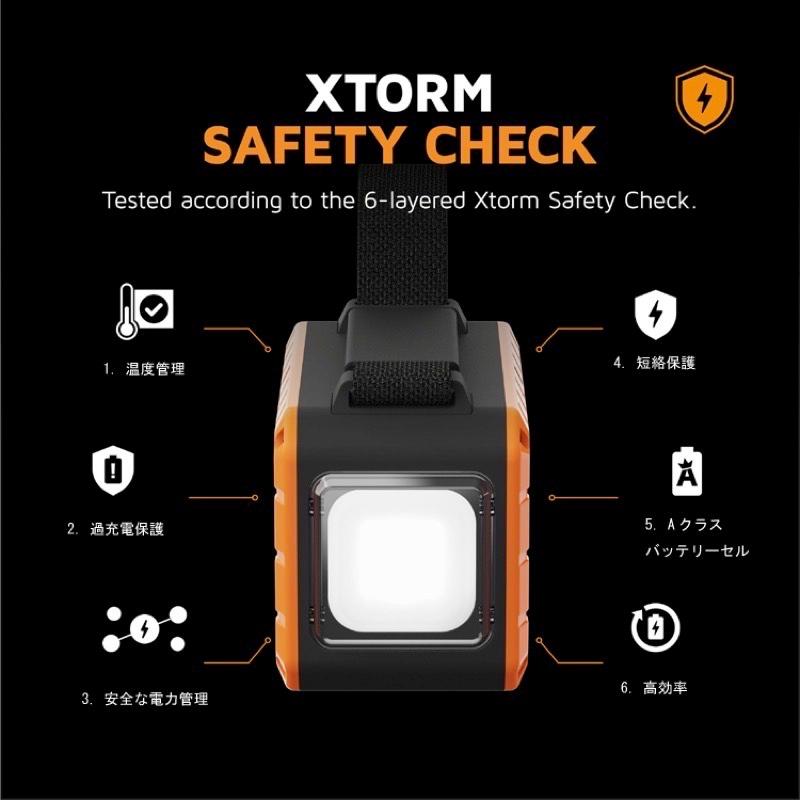 Xtorm エクストーム IP64準拠 フラッシュライト内蔵 40,000mAh超大容量 パワーバンク XR204_5