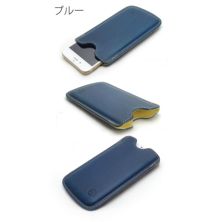 buzzhouse design iPhone SE 第3世代 / SE 第2世代 / 8 / 7 / 6s / 6 ハンドメイドレザーケース ラージタイプ グリーン | buzzhouse design | 05